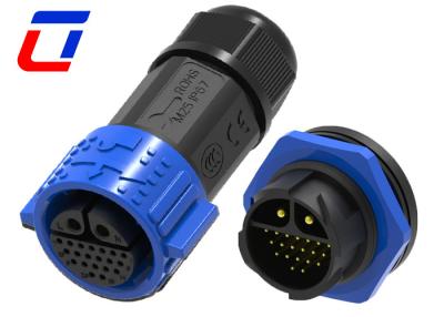 China 40A 2 Pin High Current Power Connector 20 Pin Waterproof Data Connector IP67 for sale
