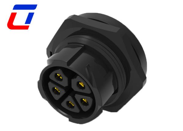 Quality Waterproof 5 Pin Male Female Connector IP67 30A High Current Power Connectors for sale