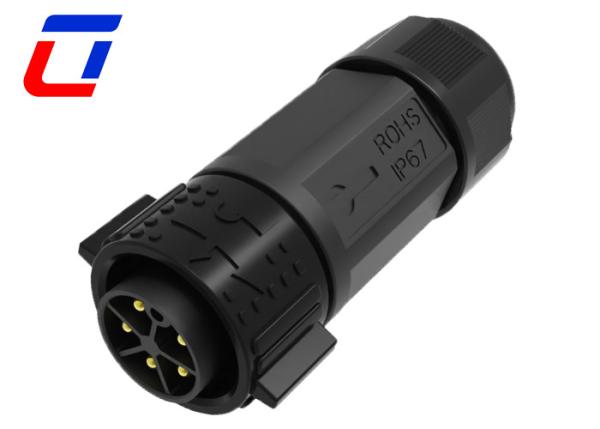 Quality Waterproof 5 Pin Male Female Connector IP67 30A High Current Power Connectors for sale