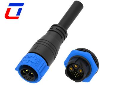 China 16 Pin Self Locking IP67 Power Connector 3 Pin Male Waterproof Power Cable Connector for sale