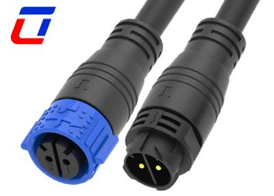 China IP67 10 Gauge 2 Pin Waterproof DC Power Connector M25 Quick Lock Cable Connector for sale