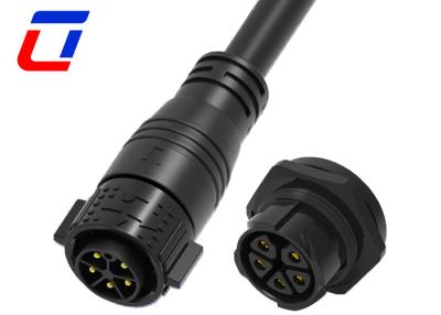 China 5 Pin Circular Waterproof Power Connector M25 Power Cable Connector IP67 for sale