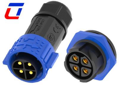 China Waterproof 4 Pin Wire To Board Power Connector 50A Watertight Bulkhead Connector for sale