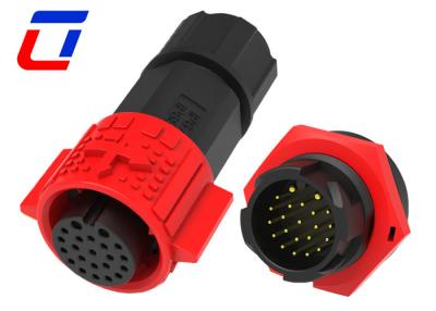 China Industrial 2 Pin Panel Mount Power Connector 20 Pin Waterproof Data Connector for sale