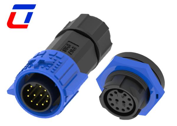 Quality XLR 60V Multi Pin Connectors Waterproof 12 Pin Male To Female Connectors for sale