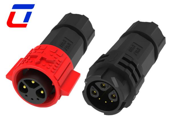 Quality Male Female IP67 Waterproof Electrical Wire To Wire Connectors 6 Pin 15A for sale
