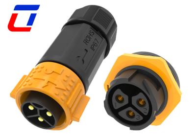 China 50A Outdoor Waterproof Connector IP67 600V 3 Pin Male To Female Connector for sale