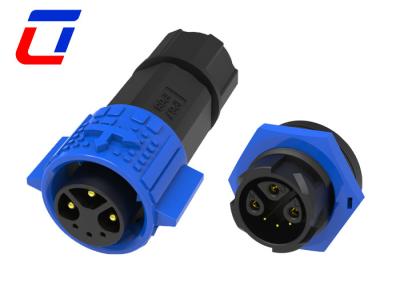 Κίνα M19 Χρυσό επιχρισμένο εξωτερικό αδιάβροχο σύνδεσμο 3+3 Pin UL IP rated cable connectors προς πώληση