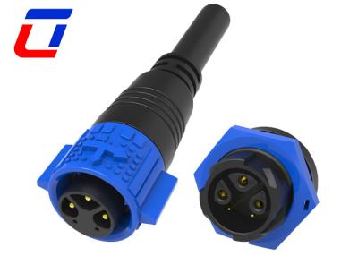 China Conector de cable impermeable de baja tensión de 3 pines 3+2 M19 Conector de panel IP67 en venta
