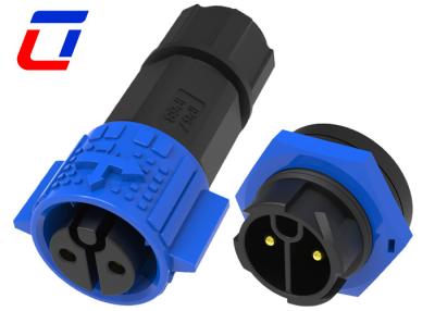 China Blue Black Waterproof 2 Pin LED Light Connector Wire To Board Power Connector for sale