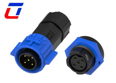 China 5 Pin Male Plug Waterproof LED Connector Female IP67 Power Connectors for sale