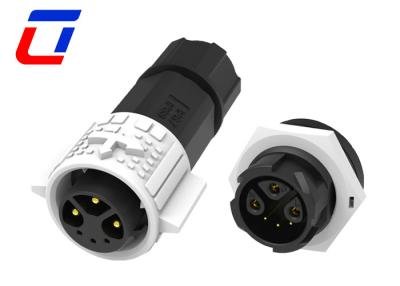 China 6 Pin Power And Signal Wire Splice Connector Waterproof 3+3 Pin 300V Plug Socket for sale