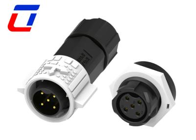 China 10A 5 Pin Waterproof Plug Socket M19 Waterproof 12 Volt Cable Connectors for sale