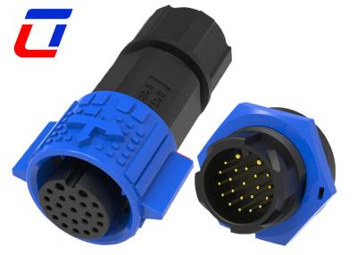 Китай M19 Push Lock 2+20 Pin Waterproof Plug Socket Водостойкий электрический разъем продается