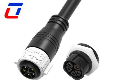 China 5 Pin Male Cable Waterproof Plug Socket 16 Gauge Waterproof Wire Connectors for sale