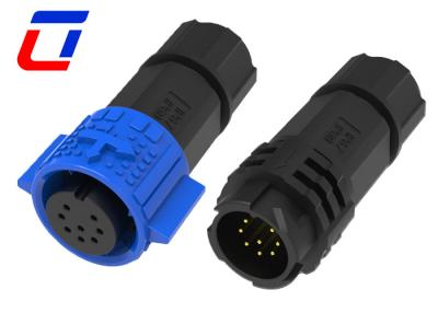 China 8 Pin Quick Lock Water Tight Electrical Connectors M19 Signal Male Female 300V for sale