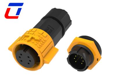 China 120V 6 Pin Waterproof Circular Connector M19 Waterproof Landscape Wire Connectors for sale