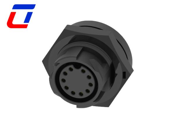 Quality 10 Pin Male Outdoor Waterproof Wire Connectors Female Circular Bulkhead for sale