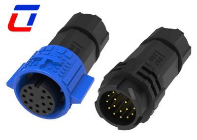 China M19 16 Pin Circular Waterproof Quick Disconnect Wire Connectors Push Lock for sale