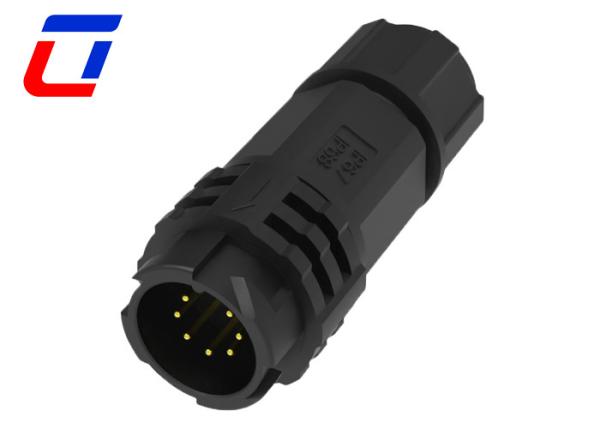 Quality Push Locking Outdoor Waterproof Connector PA66 M19 IP67 Connector 7 Pin for sale