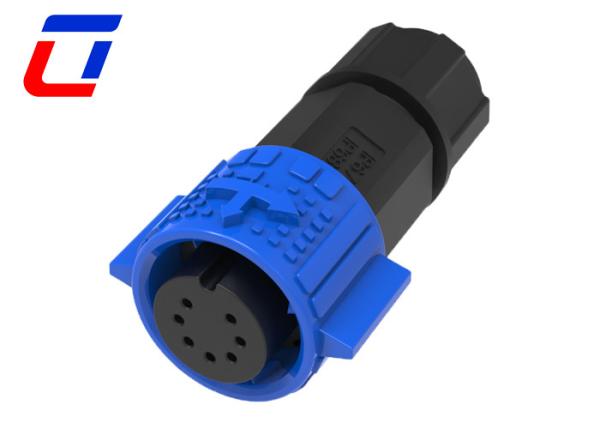 Quality Push Locking Outdoor Waterproof Connector PA66 M19 IP67 Connector 7 Pin for sale