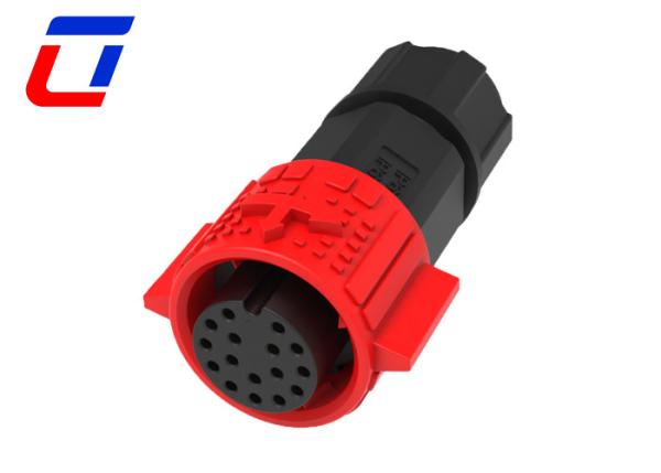 Quality IP67 M19 Outdoor 16 Pin Round Cable Connectors Male Female Waterproof for sale