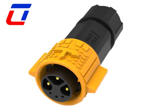 Quality 15A Male Female 3 Pin Power Connector 3 Pin Data Connector Waterproof M19 for sale