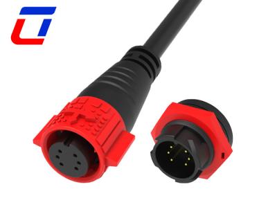 China Low Power Waterproof Cable Connector IP67 6 Pin Male Female Connector for sale