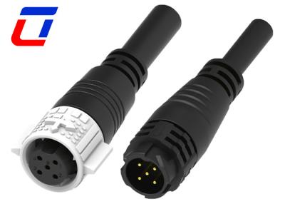 China M19 Conector de cable impermeable masculino femenino 10A 5 pin Conector de cable IP67 en venta
