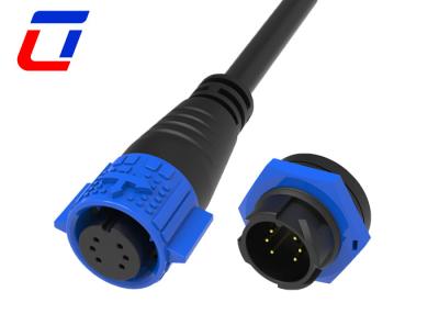 Китай Быстрый замок 6 ядра водонепроницаемый кабельный соединитель M19 Ip67 панель монтажный соединитель продается