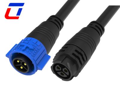 China 20A Current Rated Push Locking System M19 Waterporof Power Molded Cable Connector zu verkaufen