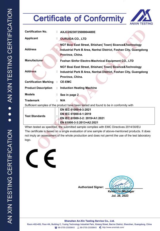 Verified China supplier - OURUIDA CO.,LTD