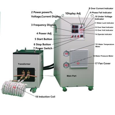 Chine machine audio superbe d'induction d'équipement de chauffage par induction 80KW pour tout le métal à vendre
