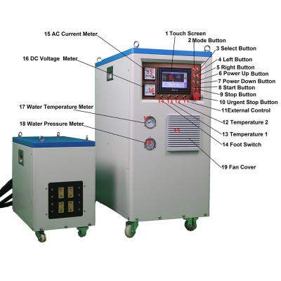 中国 10-40Khz 産業用誘導加熱機 120KW デジタル誘導焼入れ機 販売のため