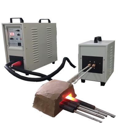 China IGBT Bolt Head Hot Forging Machine Super Audio 25kw Induction Heating Equipment for sale