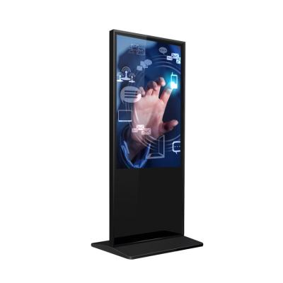 China 500-700nit Indoor Android Lcd Digital Signage Totem Ultra Thin Free Standing for sale