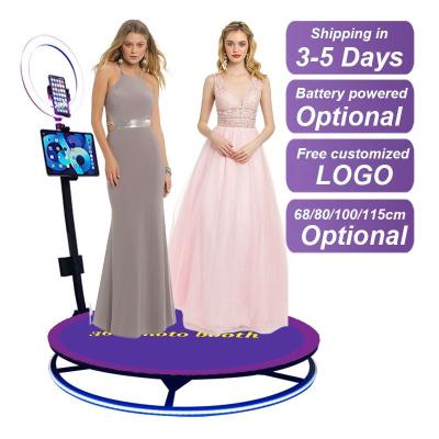 China Adjustable 360 Photo Booth , Rotating Automatic 360 Video Photo Booth for sale