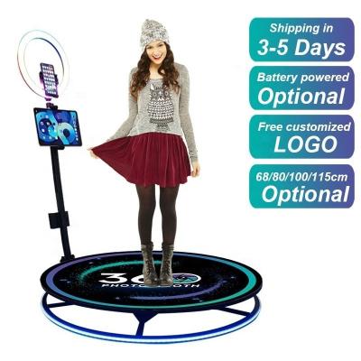 China Automatic Video Camera 360 Selfie Photo Booth 80 / 100 / 115cm for sale