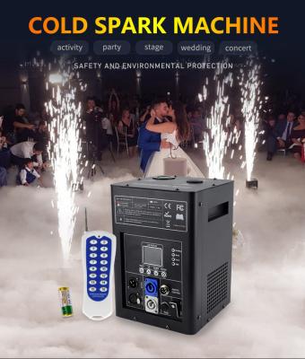 China 600W Wedding Effect Electronic Fountain Cold Spark Machine With Road Case for sale
