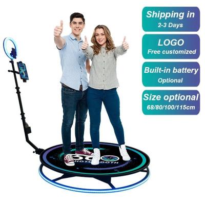 China Intelligent Remote Control 360 Degree Photo Booth RGB Light Slow Motion for sale