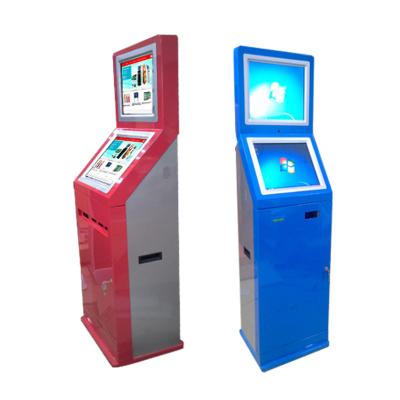 China Dual screen gift Card Dispenser Machine Self service payment kiosk machine for sale