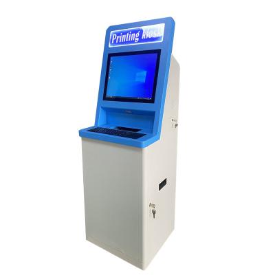China TFT LCD Monitor A4 Printer Kiosk  Self Service Cash Payment Kiosk Vandal proof for sale
