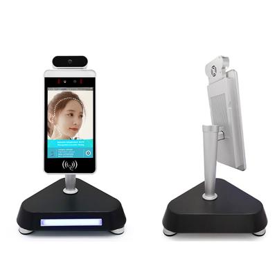 China Android OS Face Recognition Temperature Kiosk Facial Temperature Scanner Kiosk for sale