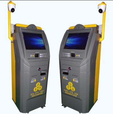 中国 監視カメラが付いているビットコイン自動支払機の支払機械を立てる床 販売のため