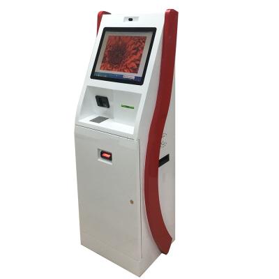 China Customized Airport Self Check In Machine Wth 1000 Banknotes Cash Acceptor for sale