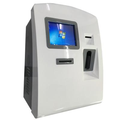 China 10inch~15inch Tablet Wall Mounted Kiosk With Slip Printer And Card Reader for sale