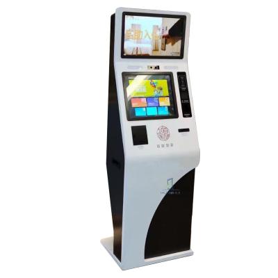 China FCC Dual Screen Self Service Bill Payment Kiosk With QR Scanner for sale