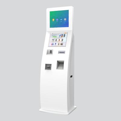 China 17inch IR Touch Dual Screen Self Service Payment Kiosk Machine In Retail Store for sale