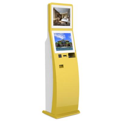 China Intel 1037U CPU Hotel Self Service Check In Kiosk With Passport Scanner for sale