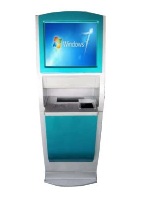 China Touch screen Bank ATM Machine 22inch Self Service A4 Printer kiosk for sale